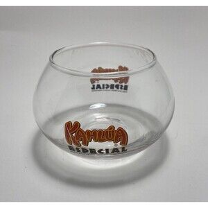 Kahlua Especial Fishbowl Glass Barware Cocktail 3 inch